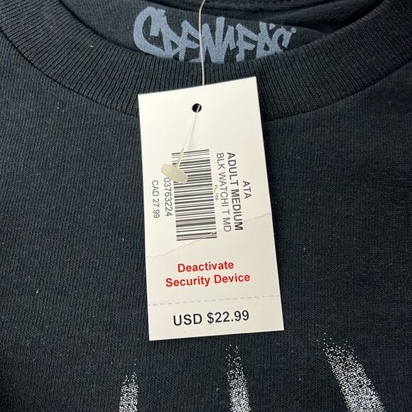 Watching You Creeps T-Shirt Black Medium - Picture 4 of 5